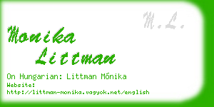 monika littman business card
